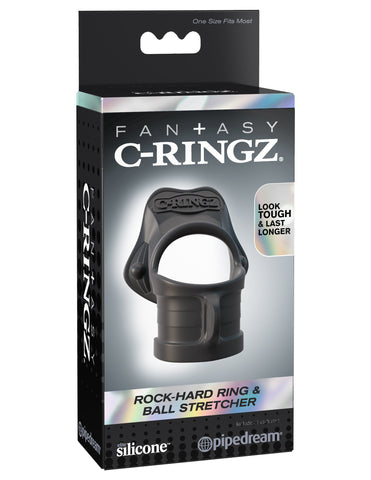 Pipedream Fantasy C-Ringz Rock Hard Ring & Ball Stretcher - Stretchy Cock Rings