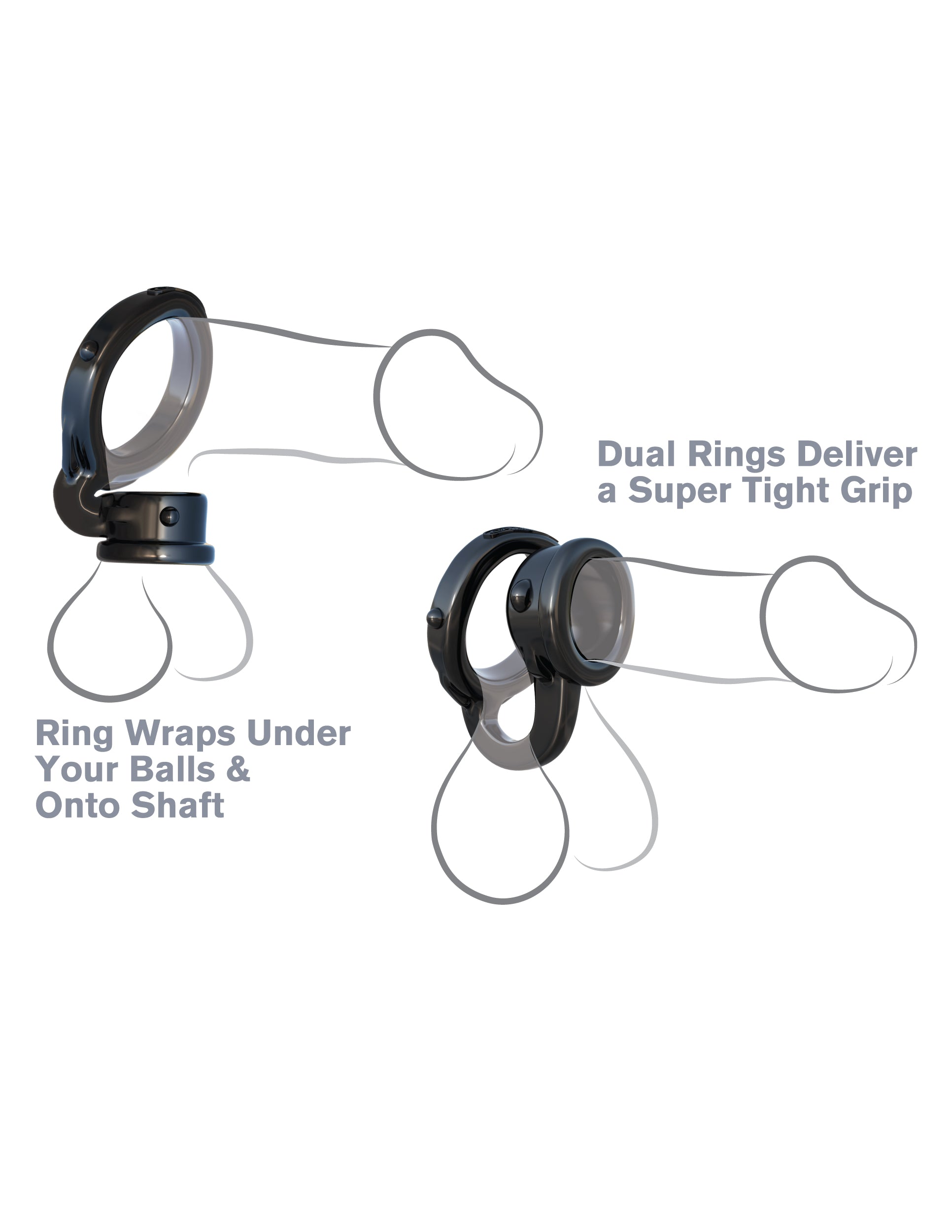 Pipedream Fantasy C-Ringz Ironman Duo Stretchy Cock Ring Cock Rings