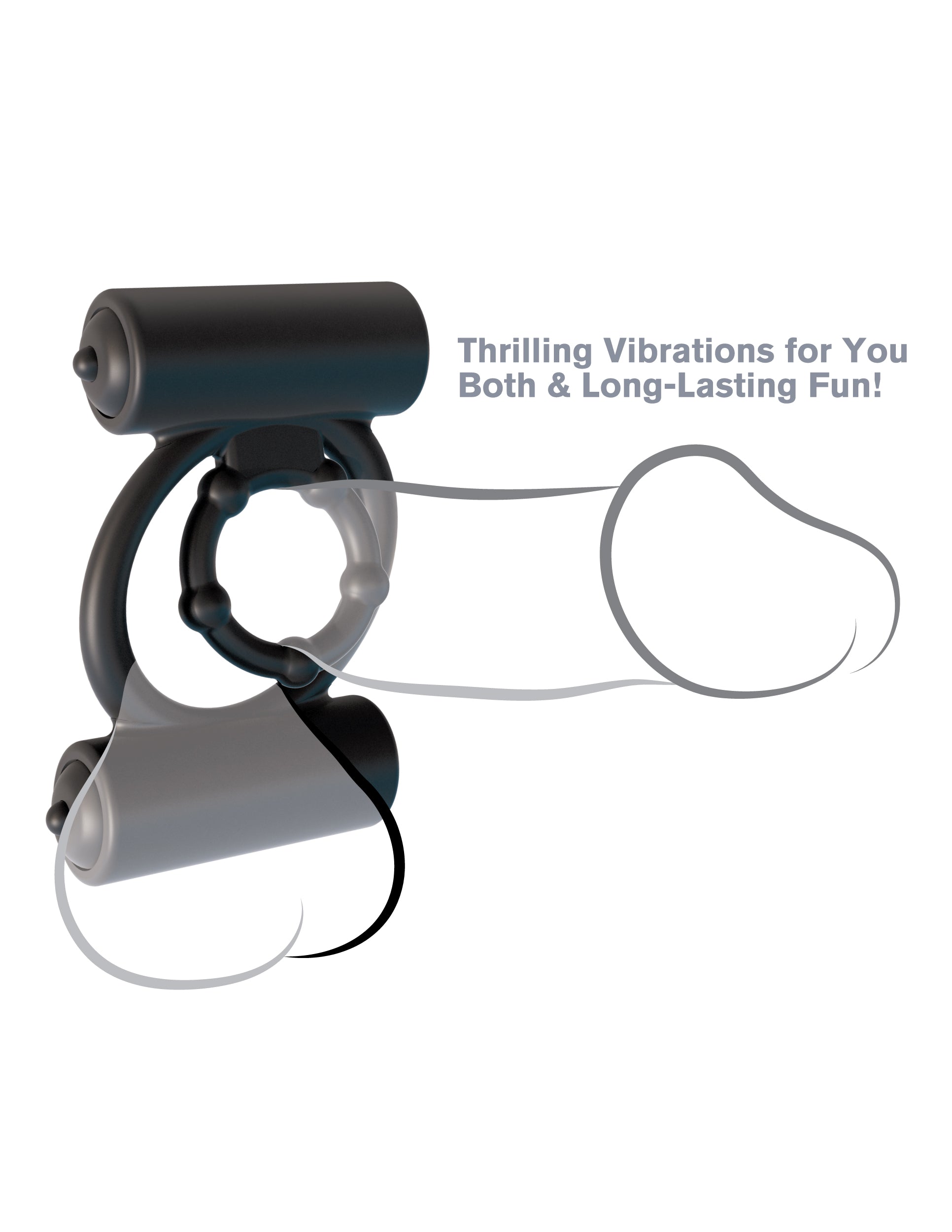 Pipedream Fantasy C-Ringz Extreme Double Trouble Cock Ring Cock Rings