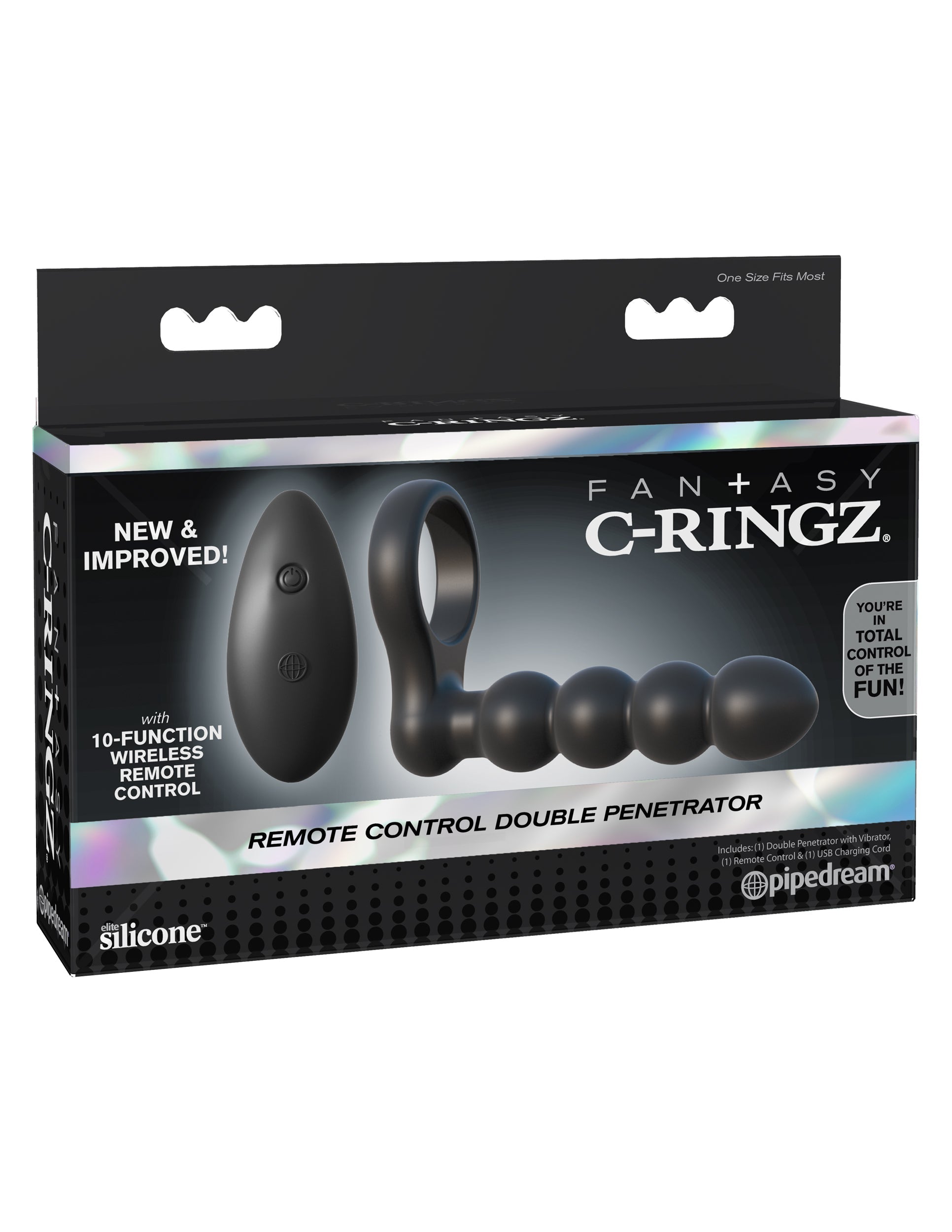 Pipedream Fantasy C-Ringz Remote Control Double Penetrator Vibrating Cock Rings