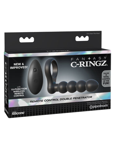 Pipedream Fantasy C-Ringz Remote Control Double Penetrator - Vibrating Cock Rings
