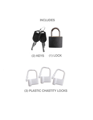 Pipedream Fantasy C-Ringz Hardcore Silicone Cock Blocker - Male Chastity