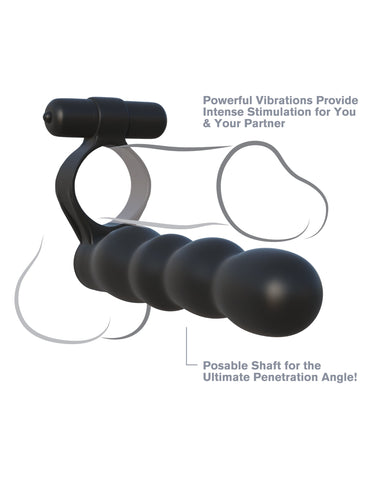 Pipedream Fantasy C-Ringz Posable Partner Double Penetrator - Cock Rings