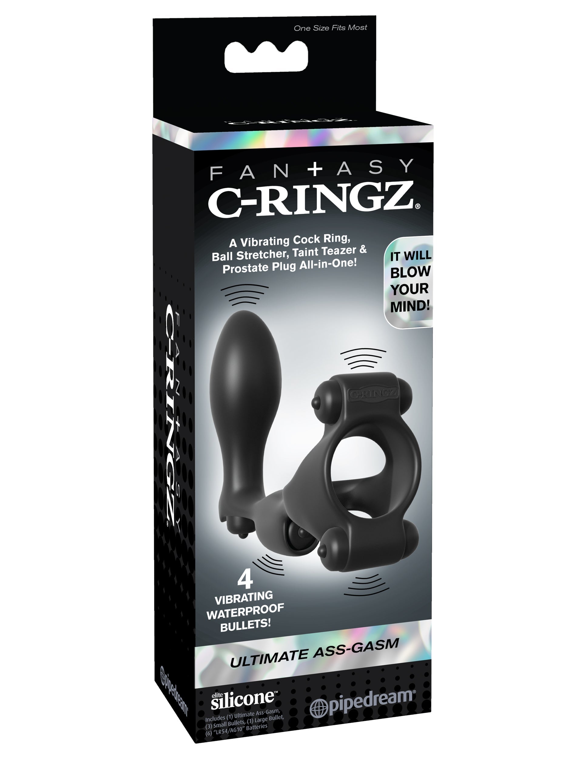 Pipedream Fantasy C-Ringz Ultimate Ass-Gasm Penis Ring Vibrating Cock Rings