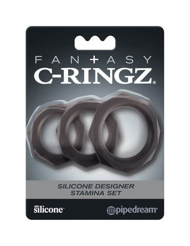 Pipedream Fantasy C-Ringz Silicone Designer Stamina Set - Cock Rings