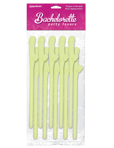 Pipedream Bachelorette Party Dicky Sipping Straws 10 Pack - Sex Games, Coupons and Tricks