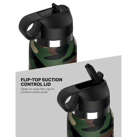 PDX Plus Fap Flask - Happy Camper Frosted Male Stroker - Masturbators and Strokers
