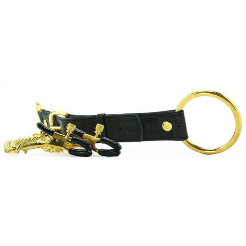 Penitentiary Nipple Clamps and Cock Ring Set - Nipple and Clit Clamps