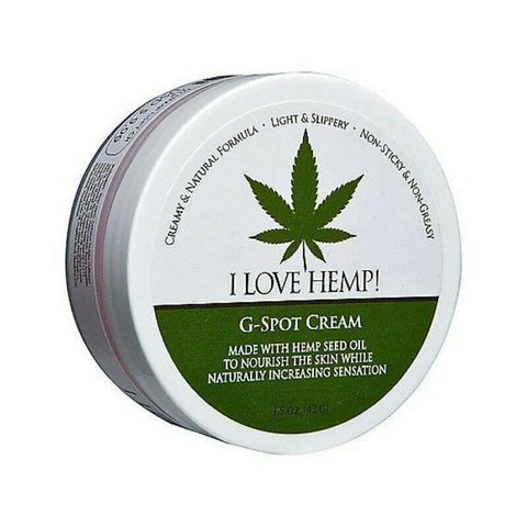 Doc Johnson I Love Hemp G-Spot Cream Jar 42g - Delay and Excite Sprays