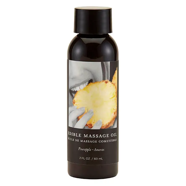 Earthly Body Edible Massage Oil 59ml Pineapple Massage Oils and Lubricants
