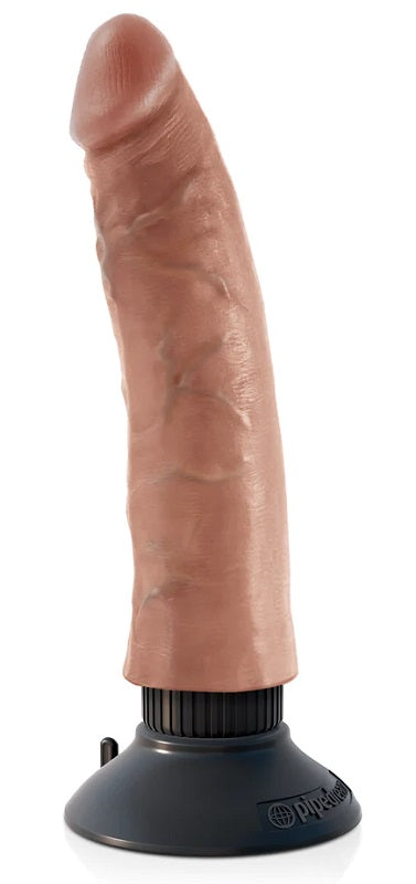 King Cock 7 Inch Realistic and Waterproof Vibrating Dildo - Vibrating Dildos