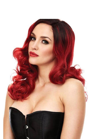 Xgen Products PLEASURE WIGS Candice Red/Black For Women - Wigs and Gloves
