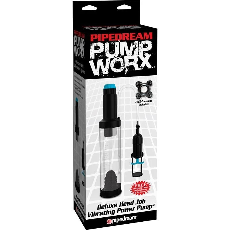 Pump Worx Deluxe Head Job Vibrating Penis Pump Pumps, Extenders and Sleeves
