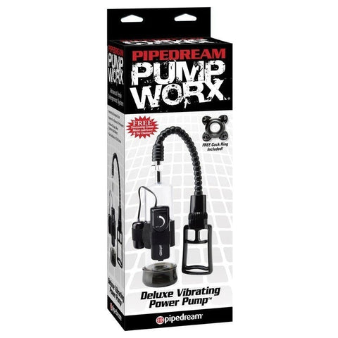 Pump Worx Deluxe Vibrating Power Penis Pump - Pumps, Extenders and Sleeves
