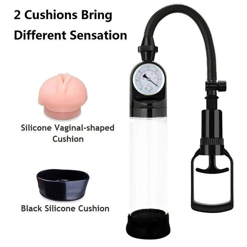 Big Man Penis Pump With Accu-Meter Pumps, Extenders and Sleeves