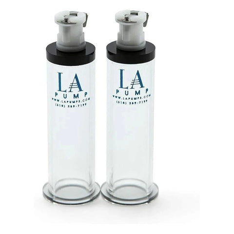 LA Pump Nipple Enhancement Cylinders - Sold as Pair - Breast and Nipple Toys