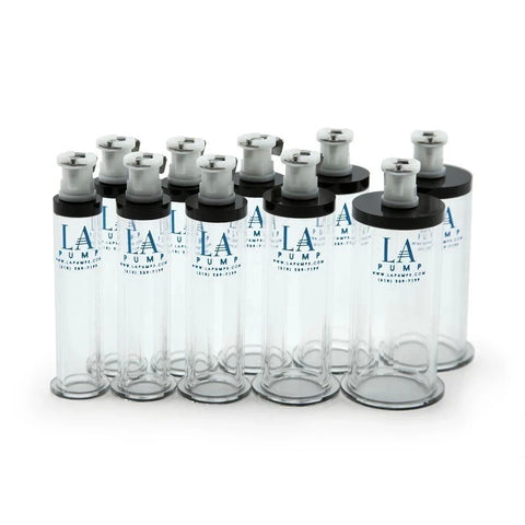 LA Pump Nipple Enhancement Cylinders - Sold as Pair - Breast and Nipple Toys