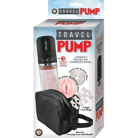 Travel Pump Kit Clear Genital Enlarger - Pumps, Extenders and Sleeves