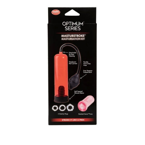 CalExotics Optimum Series Masturstroke Masturbation Kit - Pumps, Extenders and Sleeves