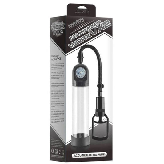 Maximizer Worx VX2 Accu-Meter Pro Pump with Silicone Sleeve - Pumps, Extenders and Sleeves