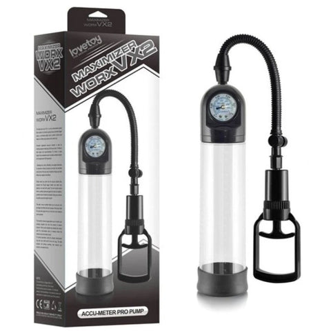Maximizer Worx VX2 Accu-Meter Pro Pump with Silicone Sleeve - Pumps, Extenders and Sleeves