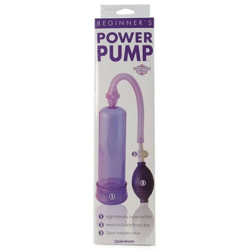 Pipedream Beginner's Power Male Penis Pump Purple Pumps, Extenders and Sleeves