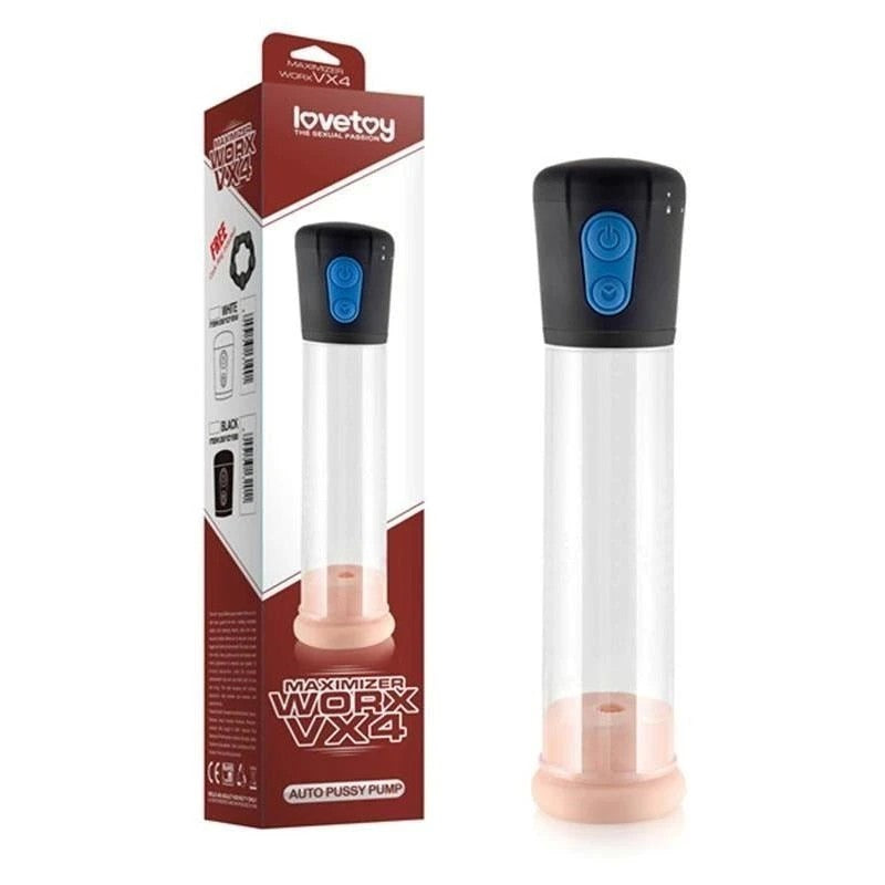 Maximizer Worx VX4 Auto Pussy Pump Black Pumps, Extenders and Sleeves