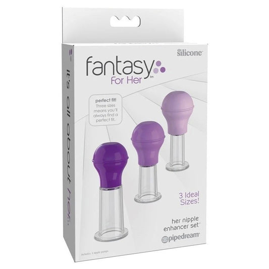 Pipedream Fantasy For Her Womens Nipple Enhancer Set - Nipple and Clit Clamps