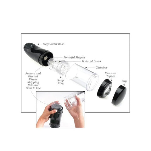 Pipedream Extreme Toyz Mega-Bator Ass Masturbator - Masturbators and Strokers
