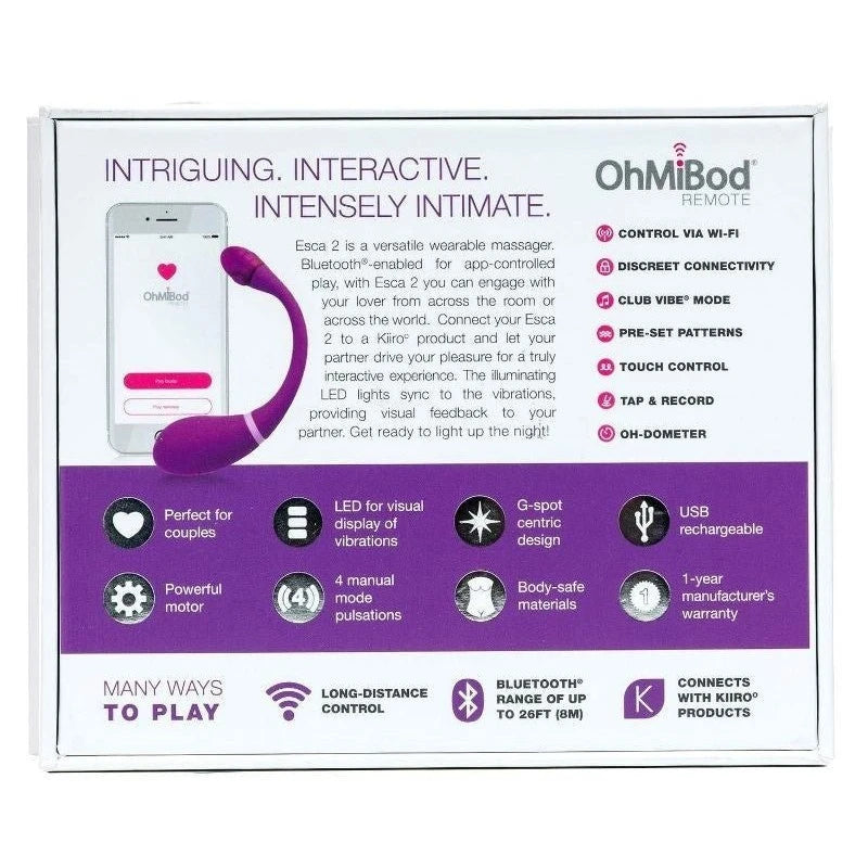 OhMiBod Esca 2 for Kiiroo Masturbators and Strokers