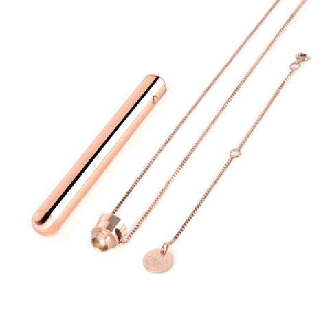 Le Wand Chrome Vibrating Pendant - Elegant Pleasure on the Go - Mini & Slim Vibrators