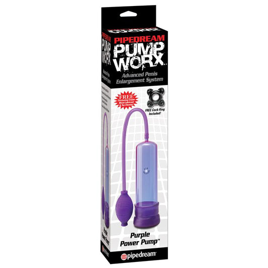 Pump Worx Purple Power Pump - Penis Pumps And Stretchers