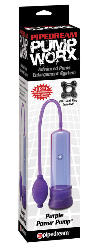 Pump Worx Purple Power Pump Penis Pumps And Stretchers