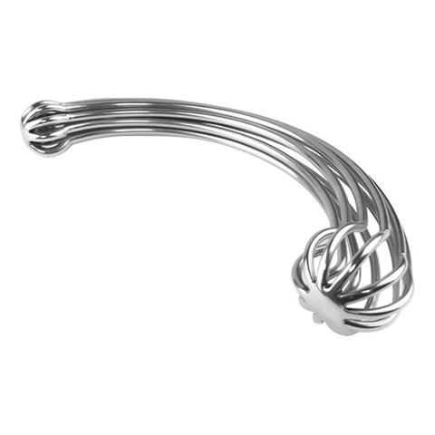 Stainless Steel Delight - Curved Design for Targeted Stimulation - Steel Sex Toys