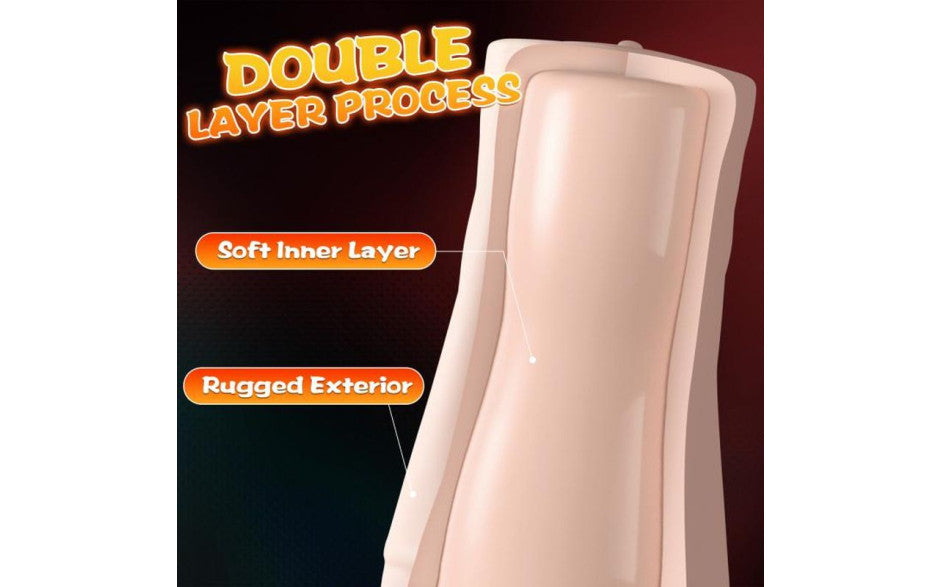 Xise Penny Pussy Dual Layer Vibrating Male Masturbator - Masturbators and Strokers