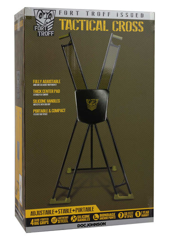 Doc Johnson Fort Troff Fetish Play Tactical Cross - Spreaders and Hangers