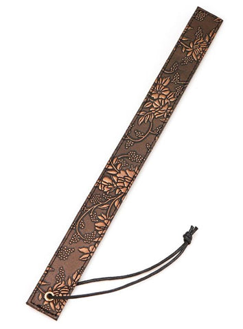Brown Floral Print Paddle - Paddles And Slappers