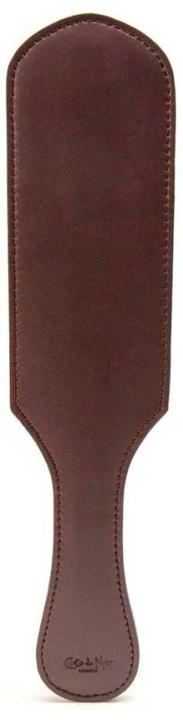 Coco de Mer Brown Leather Paddle Paddles And Slappers