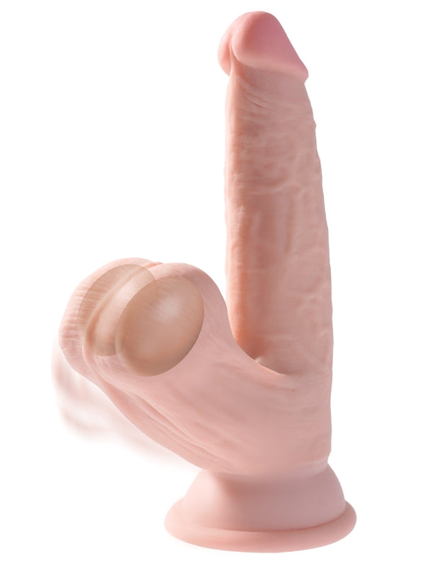 King Cock Plus Triple Density Cock with Swinging Balls Flesh - Realistic Dildos