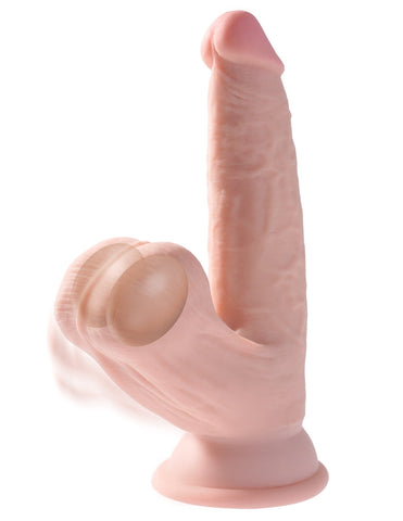 King Cock Plus Triple Density Cock with Swinging Balls Flesh - Realistic Dildos