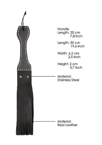 Pain Leather Belt Slapper with Multi-Looped Tails - Paddles And Slappers
