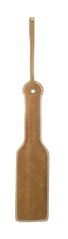 Premium Bonded Leather Paddle Brown - Paddles And Slappers