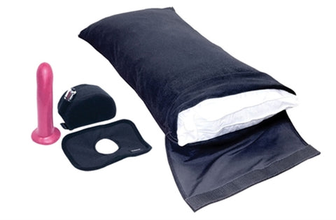 5-Piece Vibrating Position Pillowcase Set with Silicone Dildo - Sex Furniture