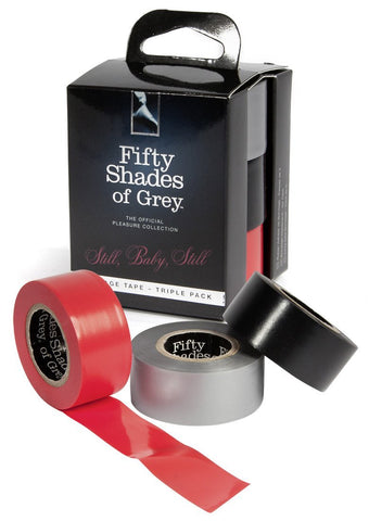 Still Baby Still Bondage Tape - Tripple Pack - Collars and Leads