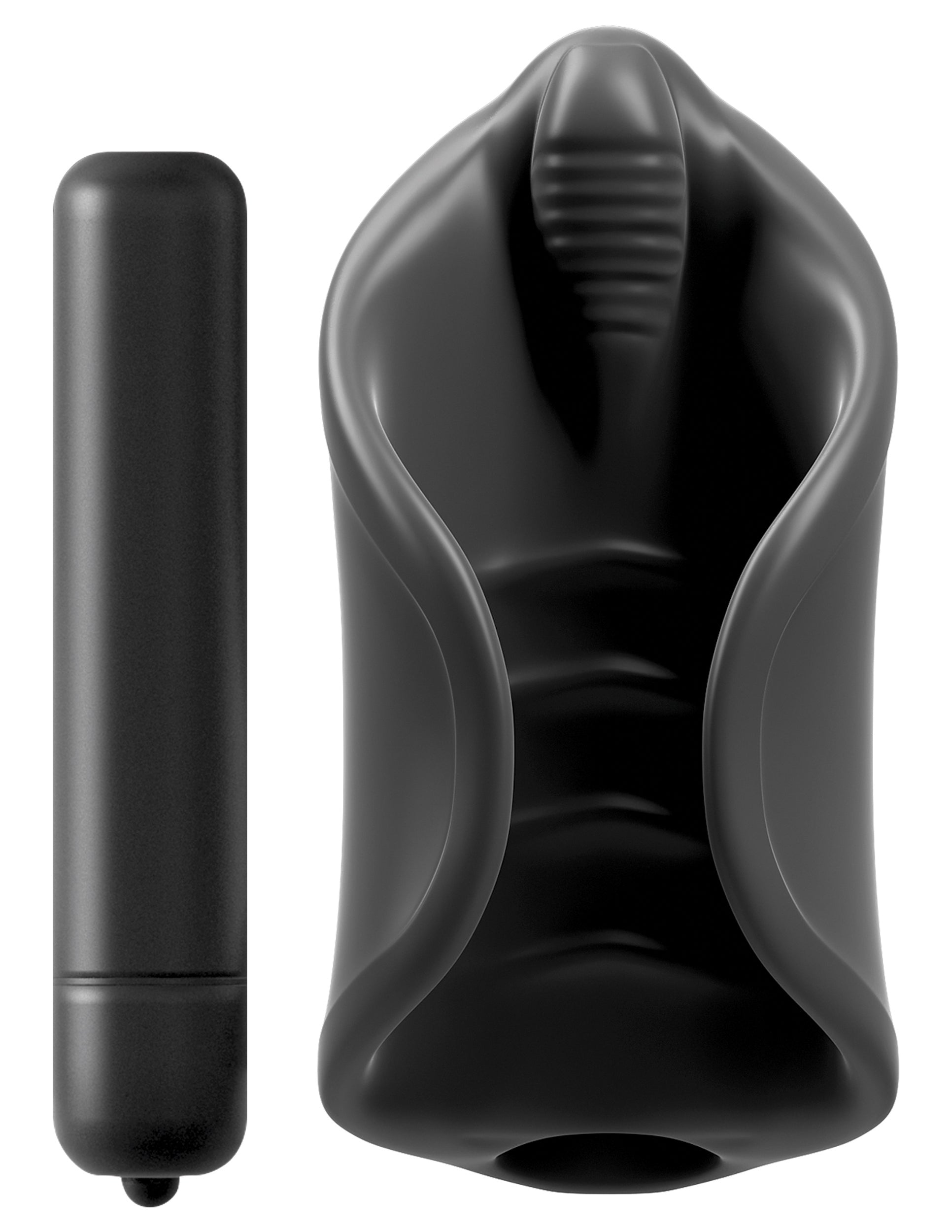 PDX Elite Vibrating Silicone Male Stimulator Masturbators and Strokers