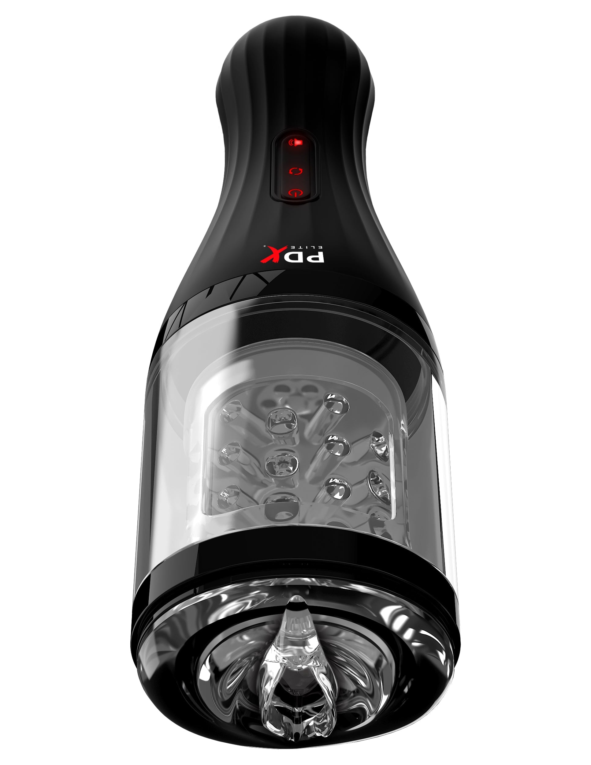 PDX Elite Talk Dirty Rotobator Vibrating Mens Masturbator Masturbators and Strokers