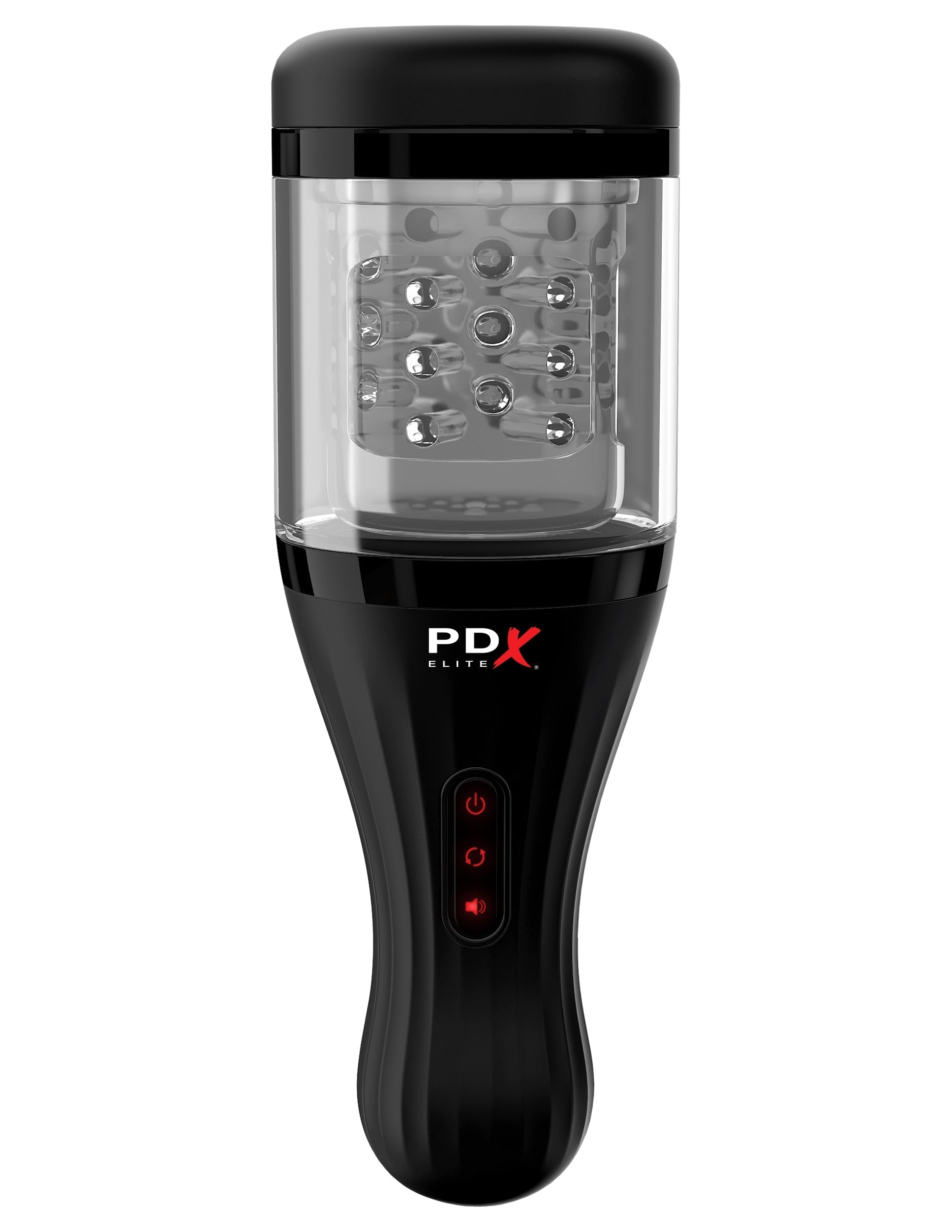 PDX Elite Talk Dirty Rotobator Vibrating Mens Masturbator Masturbators and Strokers