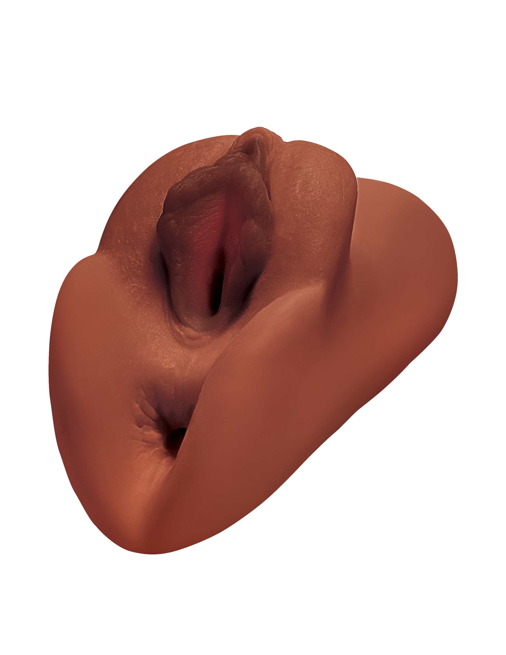 PDX Perfect Pussy Double Male Stroker Brown Masturbators and Strokers