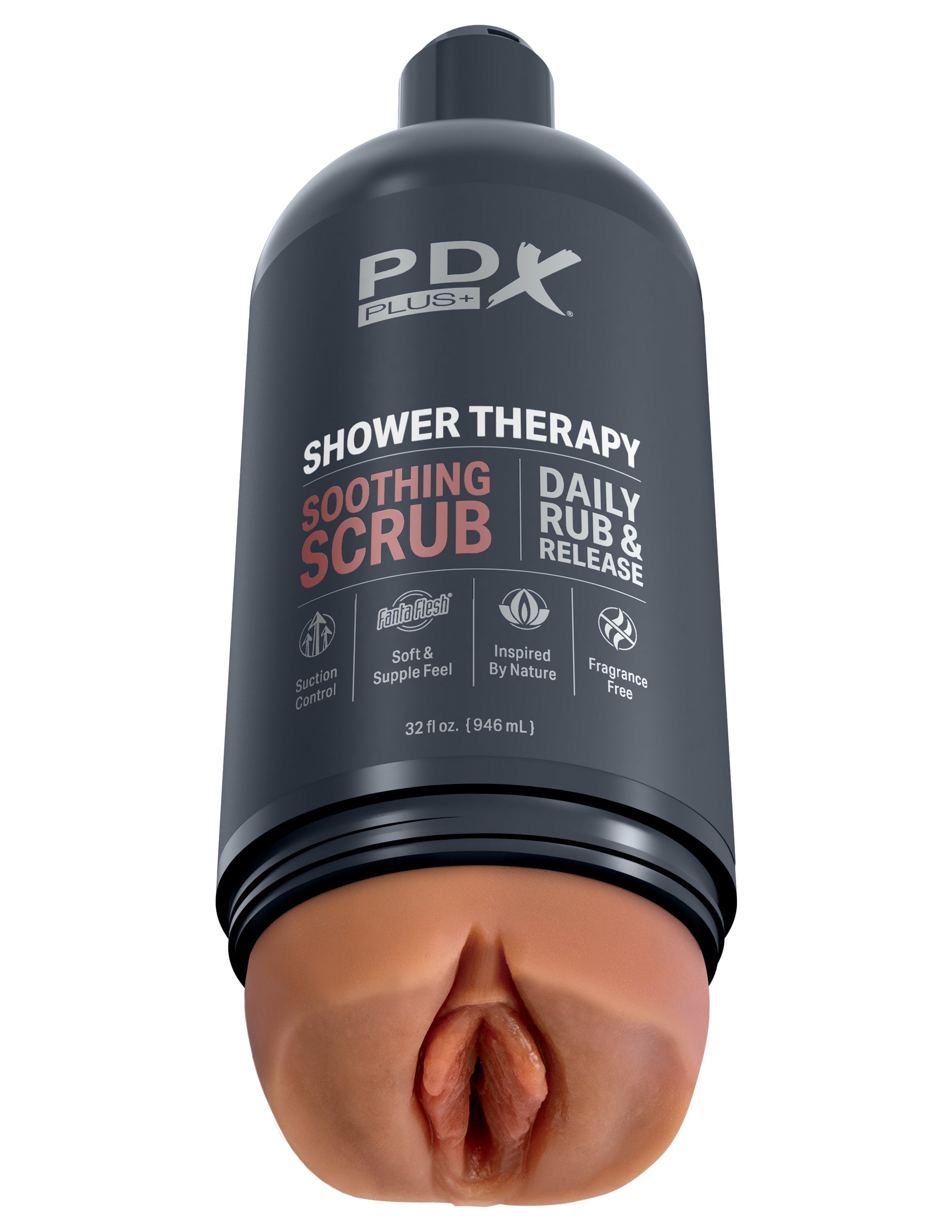 PDX Plus Shower Therapy Soothing Scrub Realistic Stroker Realistic Butts And Vaginas