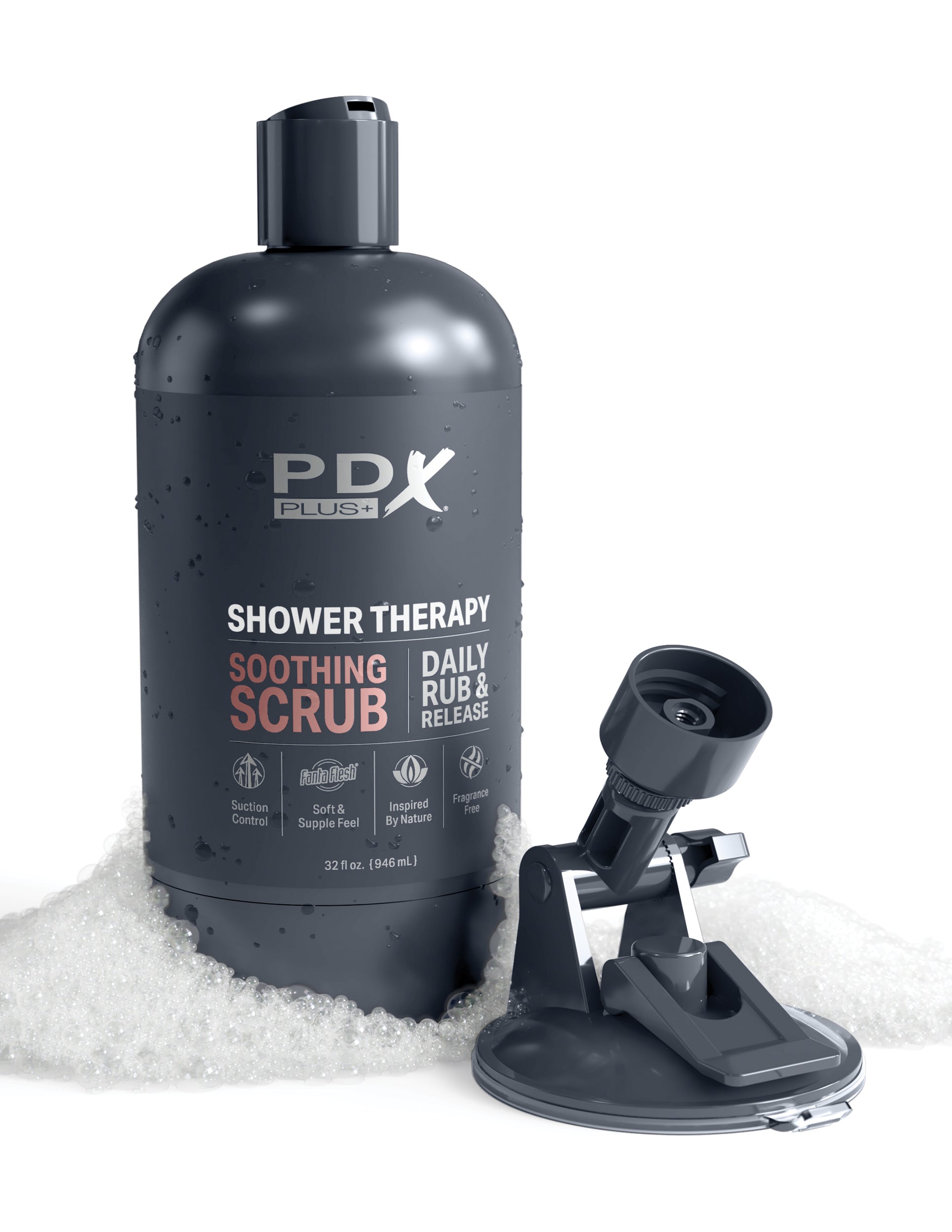 PDX Plus Shower Therapy Soothing Scrub Realistic Stroker Realistic Butts And Vaginas